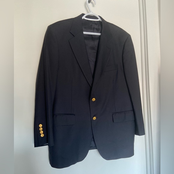Brooks Brothers x Loro Piana Navy Blue Classic Single-Breasted Blazer - Picture 6 of 8